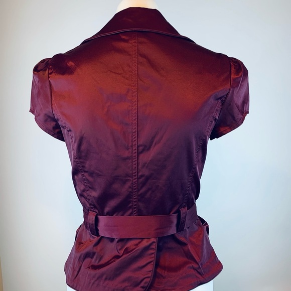 Vtg Y2K Odds n Evens V-Neck Collared Button Front/Belted Jacket - Small - Picture 3 of 8